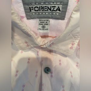 Forenza Authentic Sportwear, button down short sleeve shirt, size small